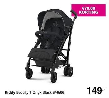 Promoties Kiddy evocity 1 onyx black - Kiddy - Geldig van 16/08/2020 tot 22/08/2020 bij Baby & Tiener Megastore