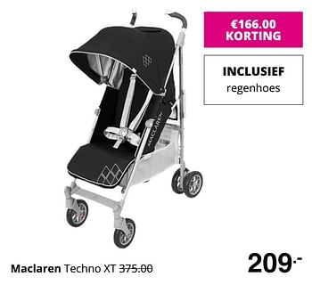 Promoties Maclaren techno xt - Maclaren - Geldig van 16/08/2020 tot 22/08/2020 bij Baby & Tiener Megastore