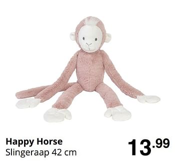 Promoties Happy horse slingeraap - Happy Horse - Geldig van 16/08/2020 tot 22/08/2020 bij Baby & Tiener Megastore