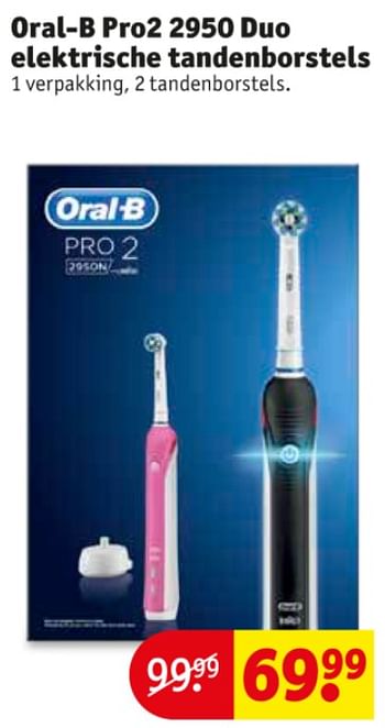 Oral-B Oral-b pro2 duo elektrische tandenborstels - Promotie bij Kruidvat