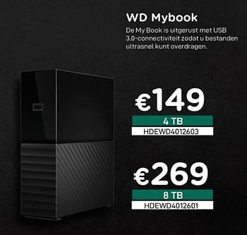 Promoties Wd mybook - Western Digital - Geldig van 16/08/2020 tot 30/09/2020 bij Compudeals