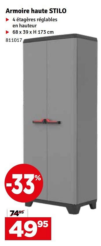 Promotion Mr Bricolage Armoire Haute Stilo Produit Maison Mr Bricolage Meubles Valide Jusqua 4 Promobutler