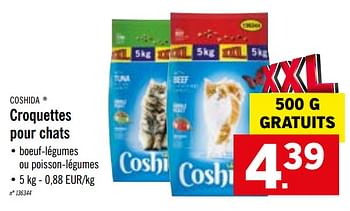 Promotion Lidl Croquettes Pour Chats Coshida Animaux Et Accessoires Valide Jusqua 4 Promobutler