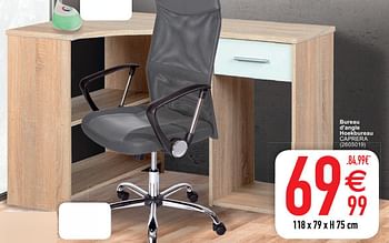 Promotion Cora Bureau D Angle Hoekbureau Caprera Produit Maison Cora Meubles Valide Jusqua 4 Promobutler