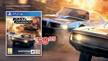 Promoties Fast + furious crossroads - Bandai Namco Entertainment - Geldig van 17/08/2020 tot 30/09/2020 bij Euro Shop