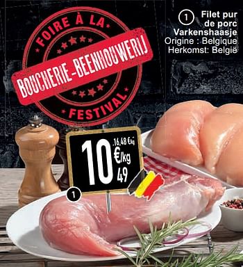 Promoties Filet pur de porc varkenshaasje - Huismerk - Cora - Geldig van 18/08/2020 tot 24/08/2020 bij Cora