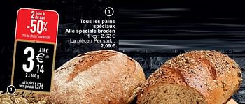 Promoties Tous les pains spéciaux alle speciale broden - Huismerk - Cora - Geldig van 18/08/2020 tot 24/08/2020 bij Cora