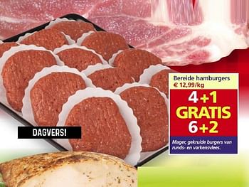 Promoties Bereide hamburgers - Huismerk - Budgetslager - Geldig van 19/08/2020 tot 25/08/2020 bij Budgetslager
