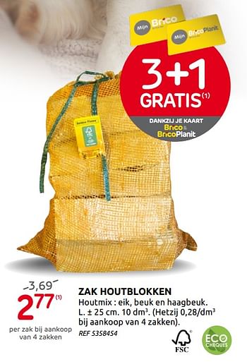 Promotions Zak houtblokken - Golden Flame - Valide de 02/09/2020 à 14/09/2020 chez BricoPlanit