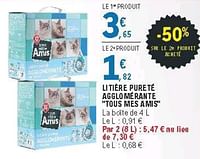 Promotion E Leclerc Litiere Compacte Agglomerante Tous Mes Amis Produit Maison E Leclerc Animaux Accessoires Valide Jusqua 4 Promobutler