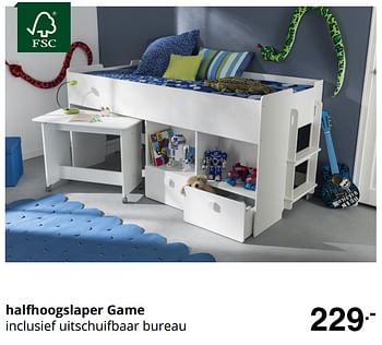 Promoties Halfhoogslaper game - Huismerk - Baby & Tiener Megastore - Geldig van 23/08/2020 tot 29/08/2020 bij Baby & Tiener Megastore
