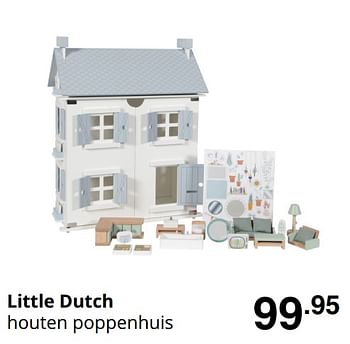 Promoties Little dutch houten poppenhuis - Little Dutch - Geldig van 23/08/2020 tot 29/08/2020 bij Baby & Tiener Megastore
