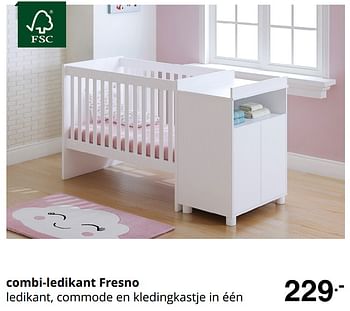Promoties Combi-ledikant fresno - Huismerk - Baby & Tiener Megastore - Geldig van 23/08/2020 tot 29/08/2020 bij Baby & Tiener Megastore
