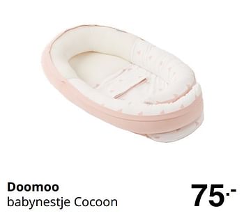 Promoties Doomoo babynestje cocoon - Doomoo - Geldig van 23/08/2020 tot 29/08/2020 bij Baby & Tiener Megastore
