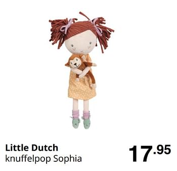 Promoties Little dutch knuffelpop sophia - Little Dutch - Geldig van 23/08/2020 tot 29/08/2020 bij Baby & Tiener Megastore