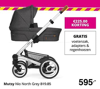 Promotions Mutsy nio north grey - Mutsy - Valide de 23/08/2020 à 29/08/2020 chez Baby & Tiener Megastore