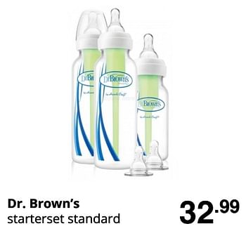 Promoties Dr. brown`s starterset standard - DrBrown's - Geldig van 23/08/2020 tot 29/08/2020 bij Baby & Tiener Megastore