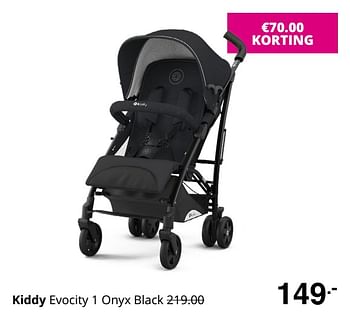 Promoties Kiddy evocity 1 onyx black - Kiddy - Geldig van 23/08/2020 tot 29/08/2020 bij Baby & Tiener Megastore