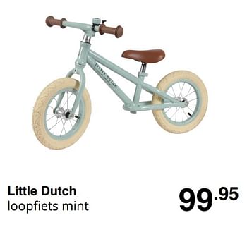 Promoties Little dutch loopfiets mint - Little Dutch - Geldig van 23/08/2020 tot 29/08/2020 bij Baby & Tiener Megastore