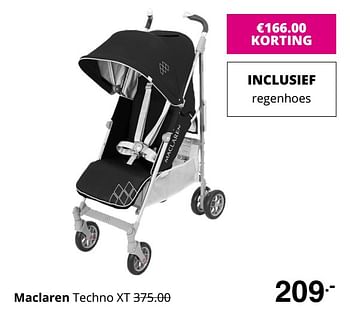 Promoties Maclaren techno xt - Maclaren - Geldig van 23/08/2020 tot 29/08/2020 bij Baby & Tiener Megastore