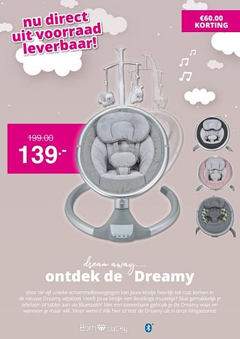 Promotions Ontdek de dreamy - Born Lucky - Valide de 23/08/2020 à 29/08/2020 chez Baby & Tiener Megastore
