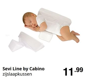 Promoties Sevi line by cabino zijslaapkussen - Cabino - Geldig van 23/08/2020 tot 29/08/2020 bij Baby & Tiener Megastore