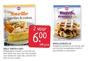 Promotions Snelle taarten + cakes - Produit Maison - Boekenvoordeel - Valide de 22/08/2020 à 29/08/2020 chez BoekenVoordeel