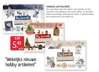 Promoties Stansblok crafting books - Huismerk - Boekenvoordeel - Geldig van 22/08/2020 tot 29/08/2020 bij BoekenVoordeel