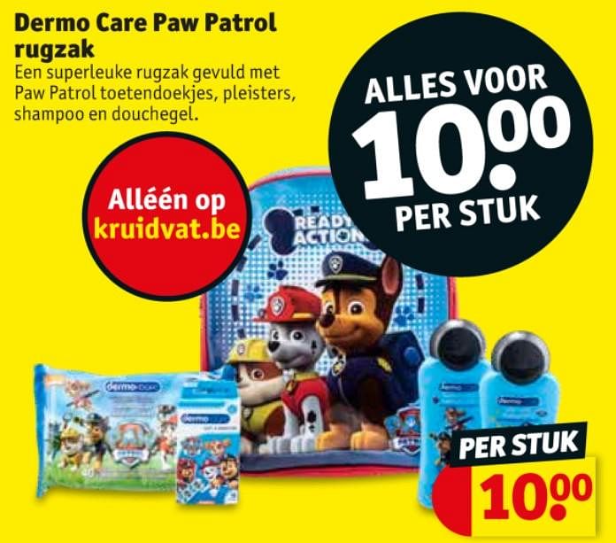 Paw patrol 2025 rugzak kruidvat