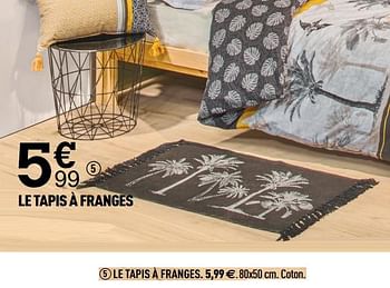 Promotions Le tapis à franges - Produit Maison - Centrakor - Valide de 18/08/2020 à 30/08/2020 chez Centrakor