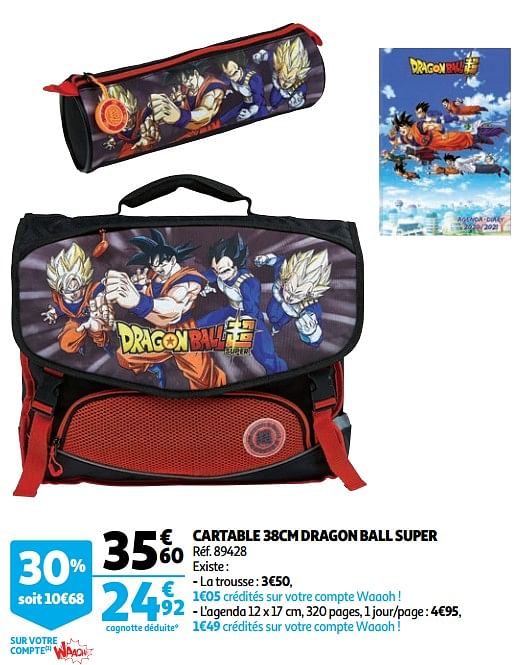 Dragon Ball Cartable 38cm dragon ball super En promotion chez