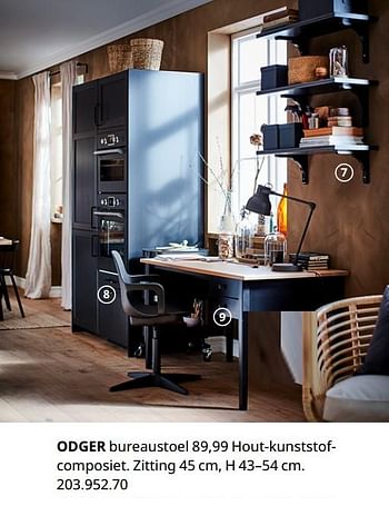 Promoties Odger bureaustoel - Huismerk - Ikea - Geldig van 20/08/2020 tot 15/08/2021 bij Ikea
