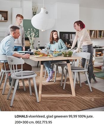 Promoties Lohals vloerkleed, glad geweven - Huismerk - Ikea - Geldig van 20/08/2020 tot 15/08/2021 bij Ikea
