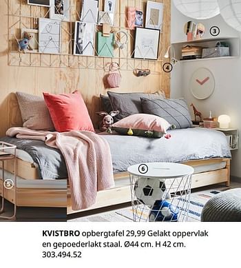 Promoties Kvistbro opbergtafel - Huismerk - Ikea - Geldig van 20/08/2020 tot 15/08/2021 bij Ikea