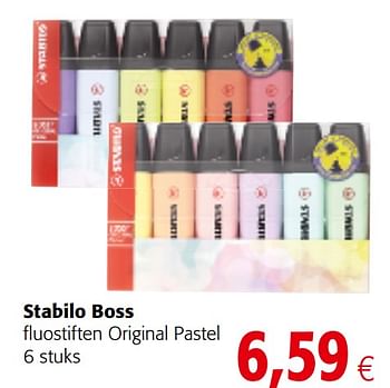 Nederigheid team Depressie Stabilo Stabilo boss fluostiften original pastel 6 stuks - Promotie bij  Colruyt