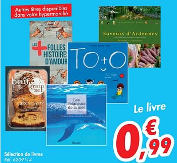 Promotions Sélection de livres - Produit maison - Carrefour  - Valide de 26/08/2020 à 31/08/2020 chez Carrefour