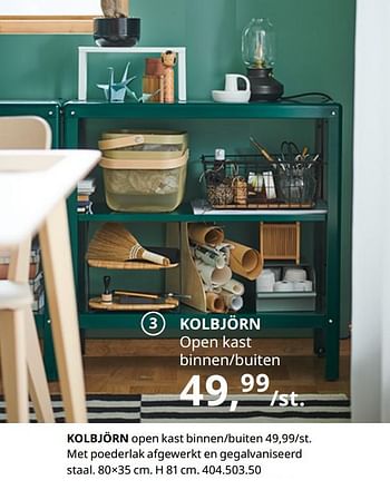 Promotions Kolbjörn open kast binnen-buiten - Produit maison - Ikea - Valide de 20/08/2020 à 15/08/2021 chez Ikea