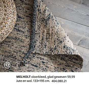 Promoties Melholt vloerkleed, glad geweven - Huismerk - Ikea - Geldig van 20/08/2020 tot 15/08/2021 bij Ikea