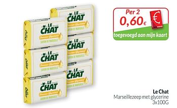 Promoties Le chat marseillezeep met glycerine - Le Chat - Geldig van 01/09/2020 tot 30/09/2020 bij Intermarche
