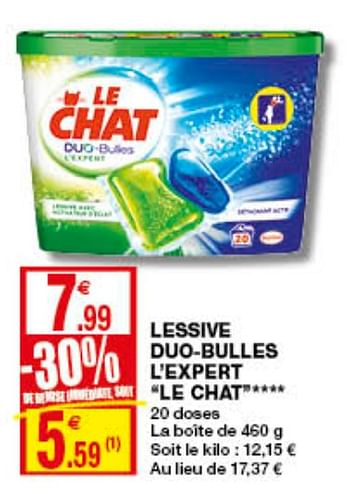 Promotion Coccinelle Lessive Duo Bulles L Expert Le Chat Le Chat Menage Valide Jusqua 4 Promobutler