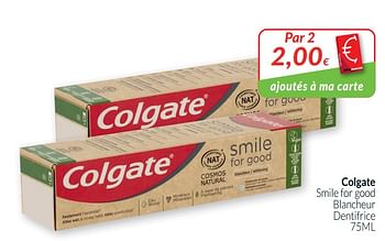 Promotions Colgate smile for good blancheur dentifrice - Colgate - Valide de 01/09/2020 à 30/09/2020 chez Intermarche