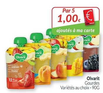 Promotions Olvarit gourdes - Olvarit - Valide de 01/09/2020 à 30/09/2020 chez Intermarche