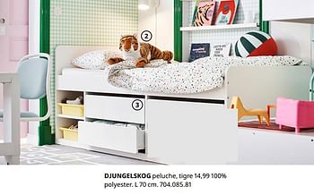 Promotions Djungelskog peluche, tigre - Produit maison - Ikea - Valide de 20/08/2020 à 15/08/2021 chez Ikea