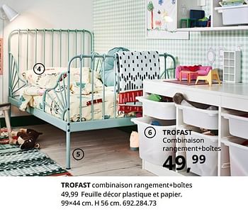 Promotions Trofast combinaison rangement+boîtes - Produit maison - Ikea - Valide de 20/08/2020 à 15/08/2021 chez Ikea