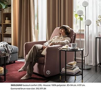 Promotions Ekolsund fauteuil confort - Produit maison - Ikea - Valide de 20/08/2020 à 15/08/2021 chez Ikea