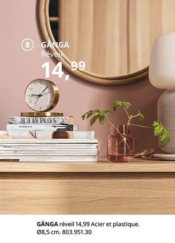 Promotions Gänga réveil - Produit maison - Ikea - Valide de 20/08/2020 à 15/08/2021 chez Ikea