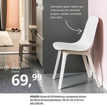 Promotions Odger chaise - Produit maison - Ikea - Valide de 20/08/2020 à 15/08/2021 chez Ikea
