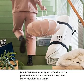Promotions Malfors matelas en mousse - Produit maison - Ikea - Valide de 20/08/2020 à 15/08/2021 chez Ikea