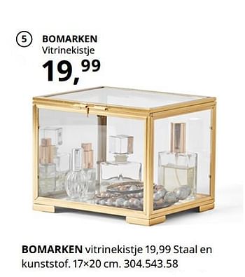 Promotions Bomarken vitrinekistje - Produit maison - Ikea - Valide de 20/08/2020 à 15/08/2021 chez Ikea