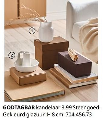 Promoties Godtagbar kandelaar - Huismerk - Ikea - Geldig van 20/08/2020 tot 15/08/2021 bij Ikea